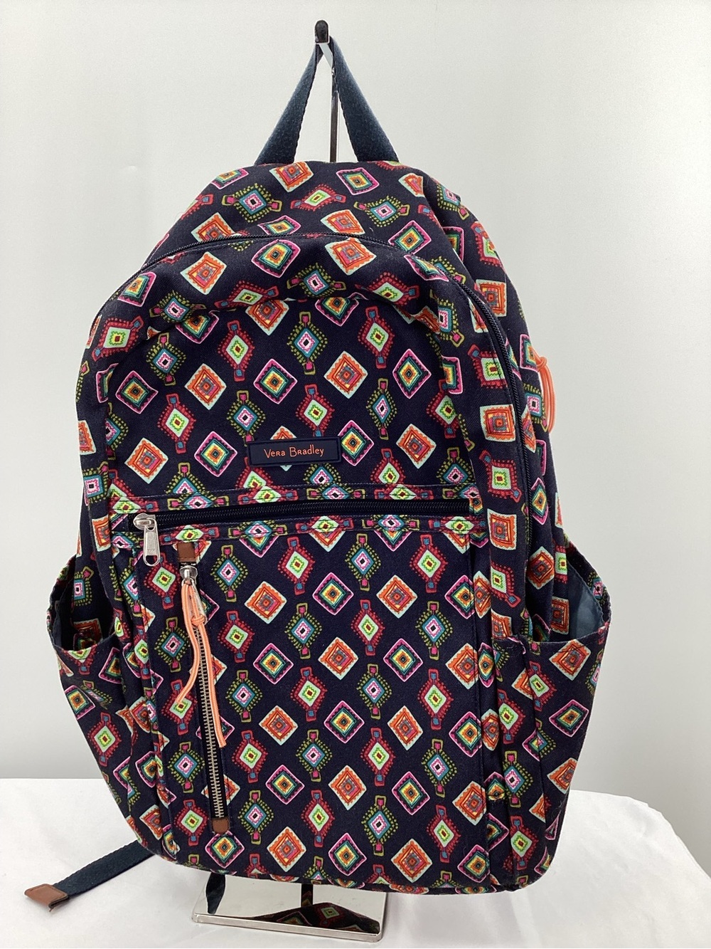 Vera Bradley Lighten Up Grand Backpack with Colorful Diamond Print